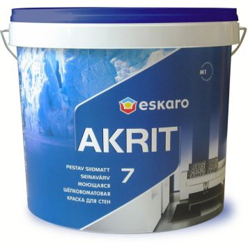 Seinavärv Eskaro Akrit 7 A valge 4,75 l