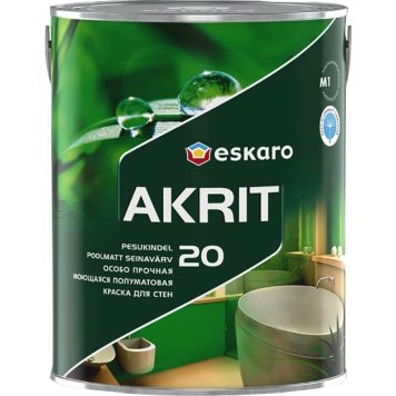 Seinavärv Eskaro Akrit 20 A valge 2,85 l