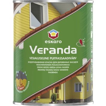 Fassadivärv Eskaro Veranda 0,95 l, valge