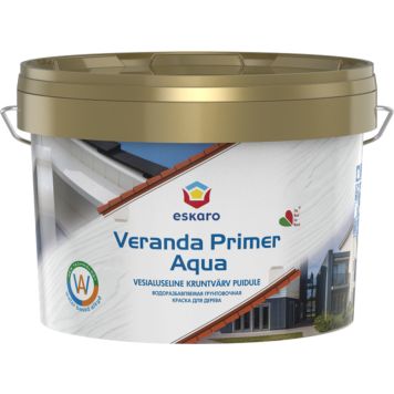 Kruntvärv puitpindadele Veranda Primer Aqua 2,7 l