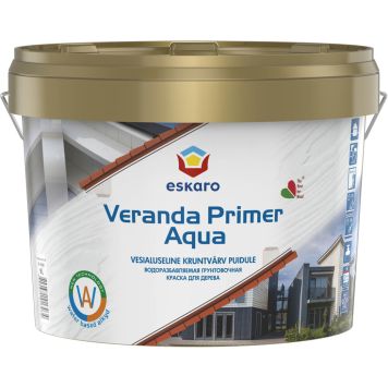 Kruntvärv puitpindadele Veranda Primer Aqua 9 l
