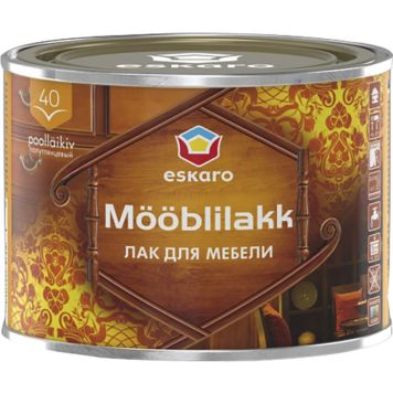 Mööblilakk Eskaro 40 poolläikiv 0,45 l
