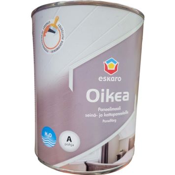 Puitlagede ja -seinte värv Eskaro Oikea Paneelimaali A valge 0,9 l