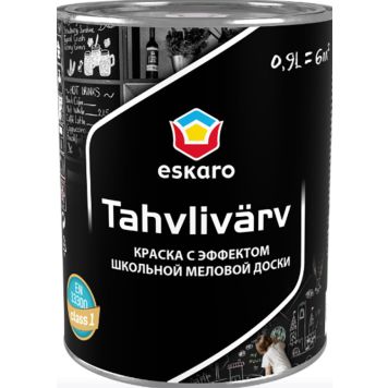 Tahvlivärv Eskaro 0,9l, must