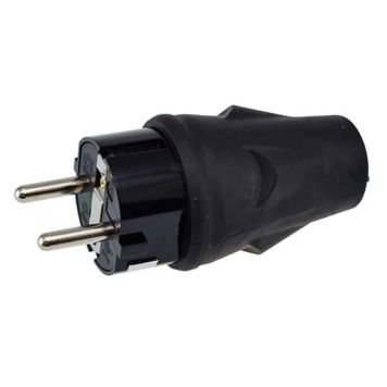 Pistik ElectroGear maandusega must