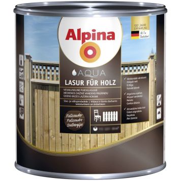 Puidulasuur Alpina Aqua Lasur Für Holz 0,75 l palisander