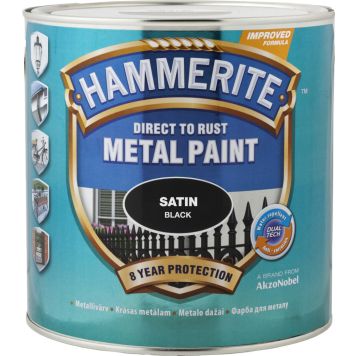 Metallivärv Hammerite Satin 250 ml must