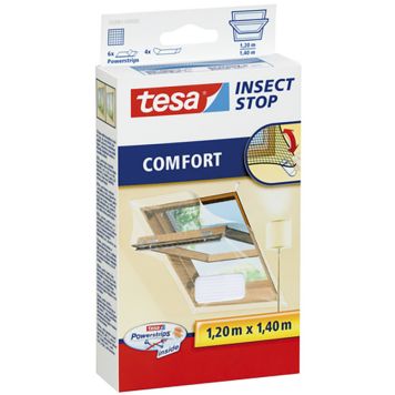 Putukavõrk katuseaknale tesa® Comfort 1,2 x 1,4 m, valge