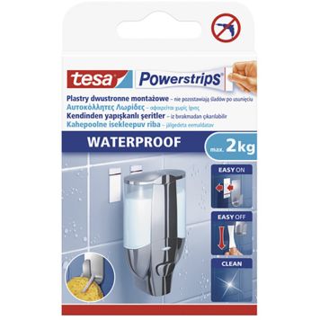 Kahepoolne kleeps tesa® Powerstrips Waterproof Large