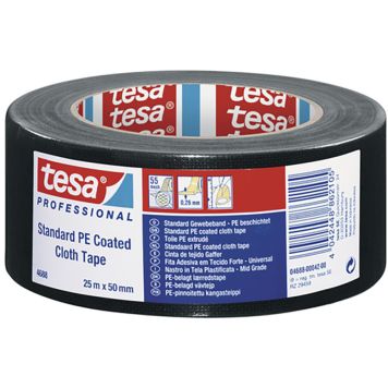 Tekstiilteip tesa® Professional Gaffer must 25 m x 50 mm