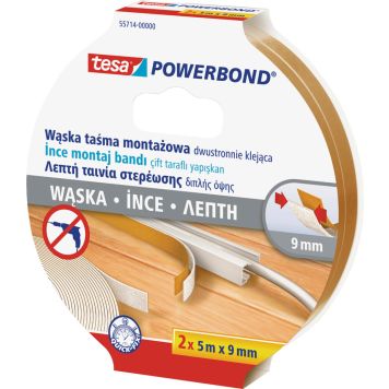 Kahepoolne teip tesa® 2 x 5 m x 9 mm