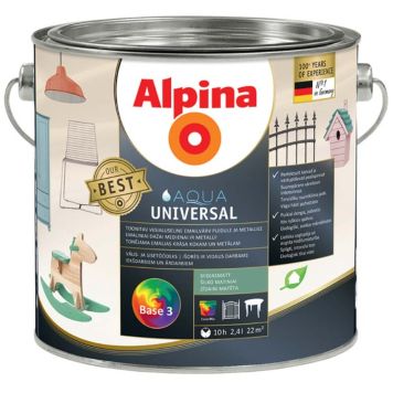 Vesialuseline emailvärv Alpina Aqua Universal 2,4 l siidjasmatt