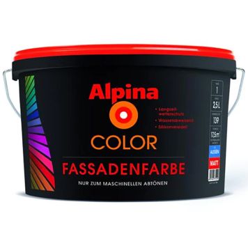Fassaadivärv Alpina Color Fassadenfarbe Base 1 valge 2,5 l