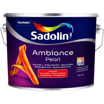 Lae- ja seinavärv Sadolin Ambiance Pearl valge 2,5 l