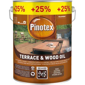 Puiduõli Pinotex Terrace & Wood Oil 4 + 1 l, pähkel