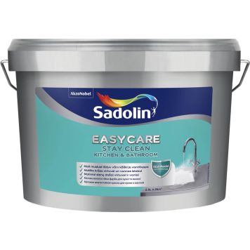 Köögi- ja vannitoa seinavärv Sadolin EasyCare Kitchen & Bathroom BW valge 2,5 l