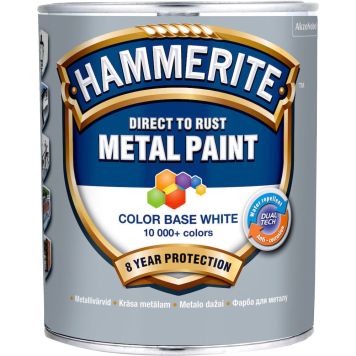 Metallivärv Hammerite Smooth Finish BW 0,7 l