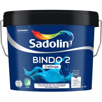Laevärv Sadolin Bindo 2 BW valge täismatt 2,5 l