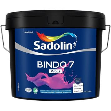 Seinavärv Bindo 7 Sadolin BW 15 l, valge