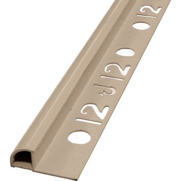 Plaadiliist Dione ümar PVC beež 12 x 2500 mm