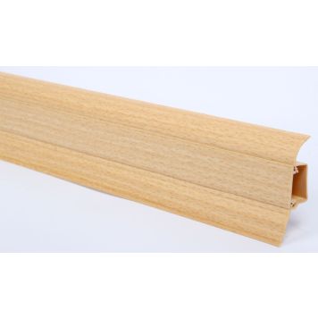 Sokliliist SLK50 PVC pöök naturaalne 25 x 50 x 2500 mm