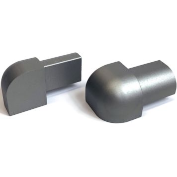 Plaadiliistu välisnurk Dione ümar 12 mm titan 2 tk