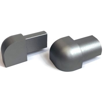 Plaadiliistu välisnurk Dione ümar 8 mm titan 2 tk