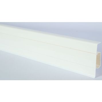 Sokliliist Döllken SLK60 Q PVC 1137 valge 21,5 x 60 x 2500 mm