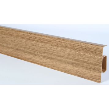 Sokliliist Döllken SLK60 Q PVC 3041 tamm Monaco 21,5 x 60 x 2500 mm