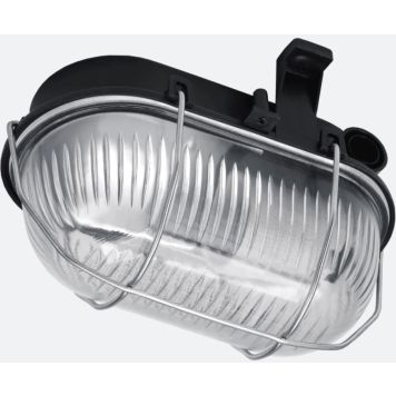 Niiskuskindel valgusti Lena Lighting Oval 60 Simetal 2 must