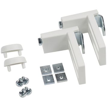 Klemmkinnitus ribakardinale valge 2 tk