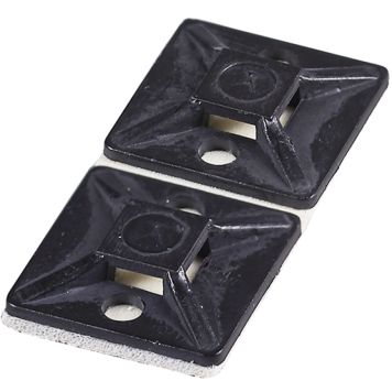 Kaablisidemealus Haupa 19 x 19 mm, 100 tk, must