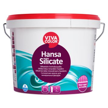 Silikaatvärv krohvfassaadile Vivacolor Hansa Silicate SA valge 2,7 l