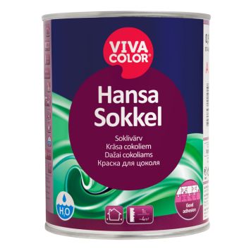 Soklivärv Vivacolor Hansa Sokkel A valge 0,9 l
