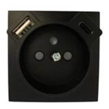 Maandusega pesa Efapel Apolo USB A+C must