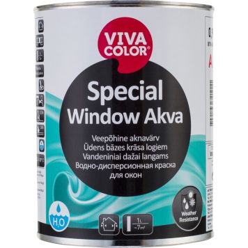 Aknavärv Vivacolor Special Window Akva A valge 0,9 l