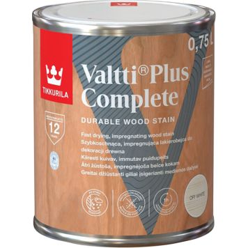 Puidulasuur Tikkurila Valtti Plus Complete Off White 0,75 l