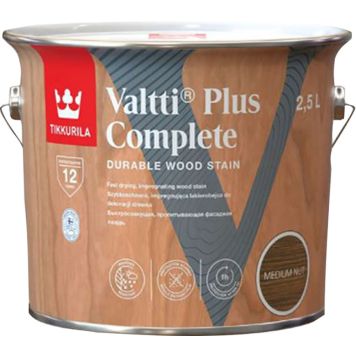 Puidulasuur Tikkurila Valtti Plus Complete Medium Nut 2,5 l