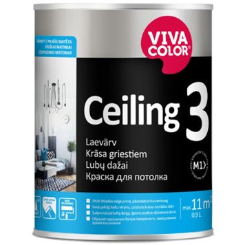 Laevärv Vivacolor Ceiling 3 AP valge 0,9 l