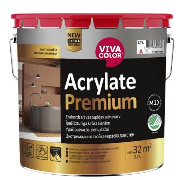 Sisevärv Tikkurila Acrylate Premium 2,7 l, valge