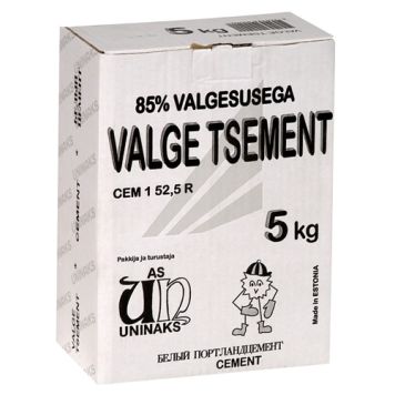 Valge tsement Uninaks 5 kg