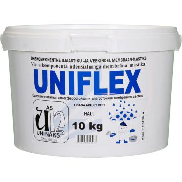 Ilmastiku- ja veekindel membraan-mastiks Uniflex, 10 kg