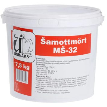 Šamottmört Uninaks MŠ-32 7,5 kg