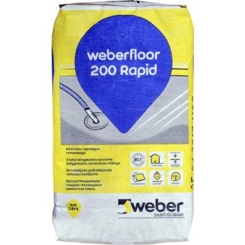 Isetasanduv põrandasegu Weberfloor 200 Rapid 20 kg