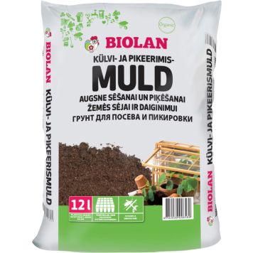 Külvi- ja pikeerimismuld Biolan 12 l
