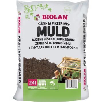 Külvi- ja pikeerimismuld Biolan 24 l