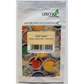 Õlivaha TopOil tester värvitu 3028 Clear Satin 5 ml