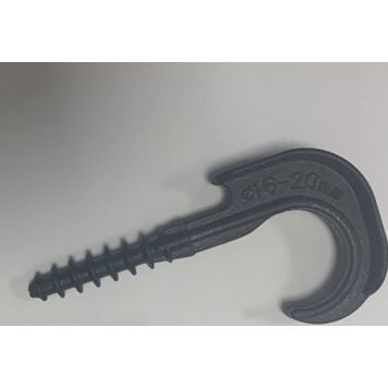 Toruhoidik tüübliga Baltplast 16-20 mm 100 tk must