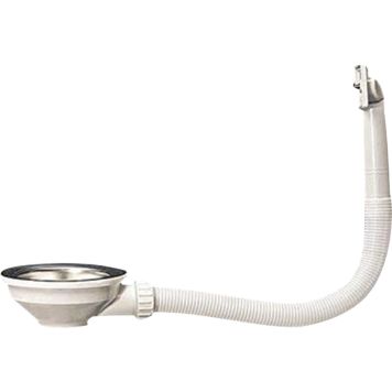 Ülejooksuga sifoonipesa 1 1/2" x 90 mm