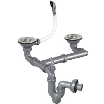 Köögivalamu sifoon pesadega Kromevye 1½″ x  1½″ x 90 mm